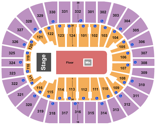 Smoothie King Center $uicideboy$ Seating Chart